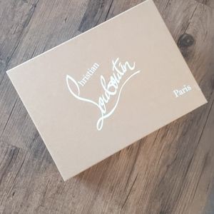 Empty Christian Louboutin shoe box